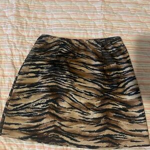 Tiger Print Women's Skirt